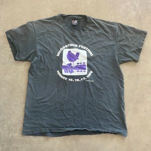 Vintage Woodstock tshirt Rock Roll Festival xl